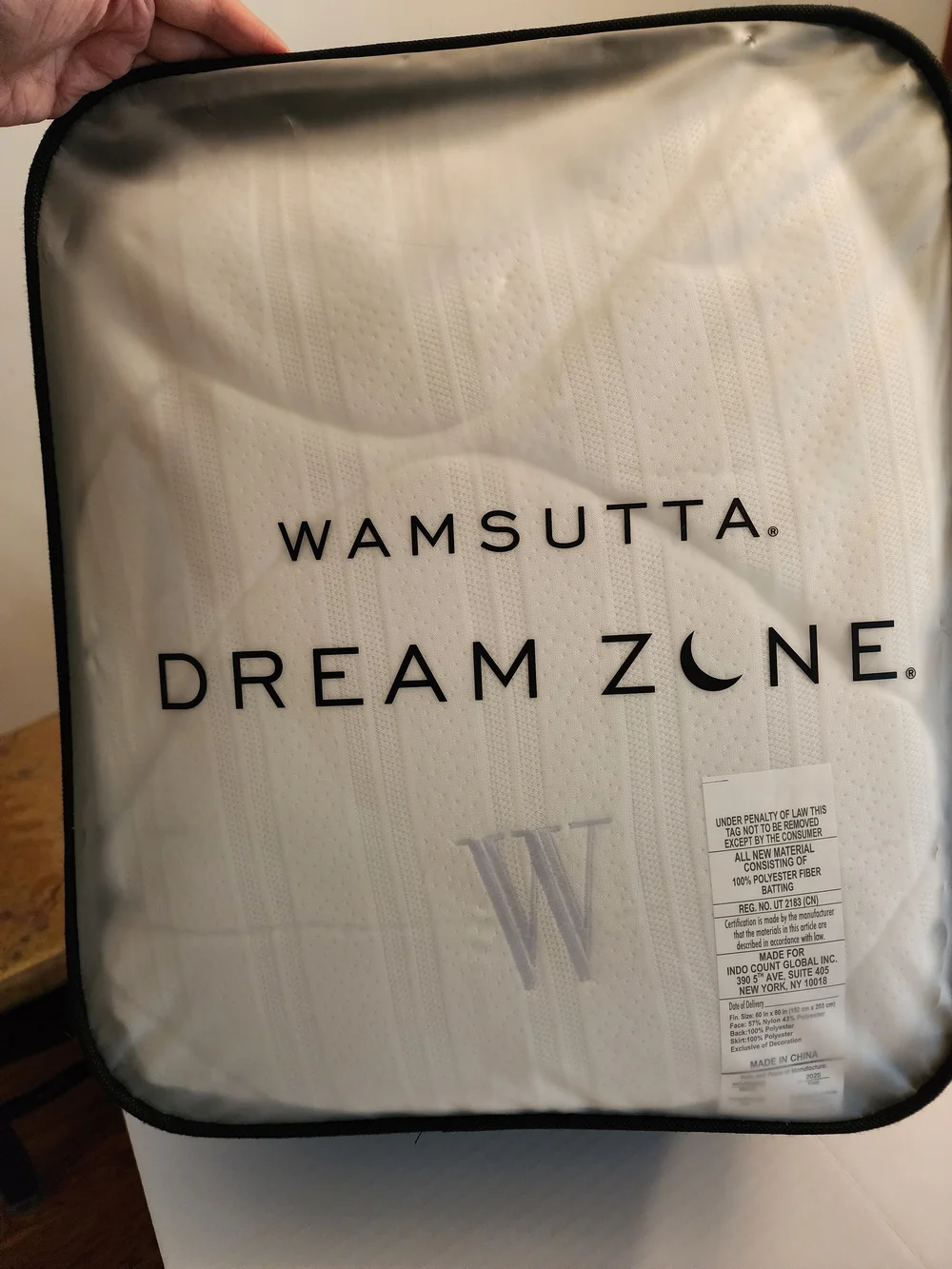 Wamsutta Dream Zone Cooling Knit Mattress Pad - White